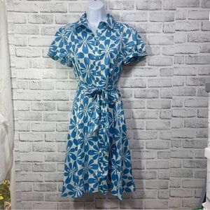 Chadwick’s Petite Button Up Tie Belt Dress  10 Petite